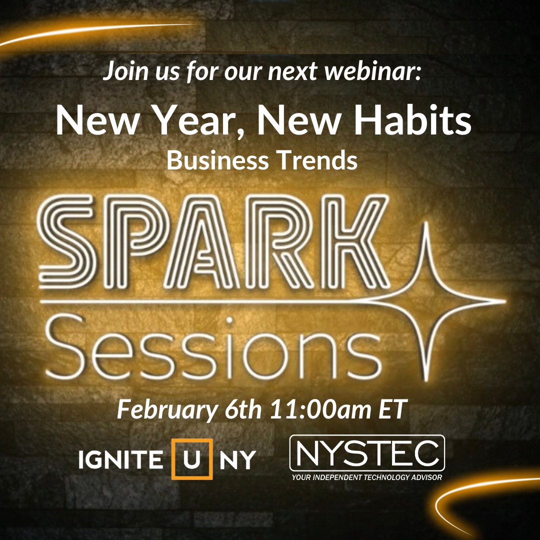 ✨Spark Sessions Season 2 is finally here! 

February 6th at 11am join us virtually to learn about the many new strategies to help better engage and appeal to your customers, which ultimately could lead to an increase in revenue in 2024! 

Register at the link in our bio!