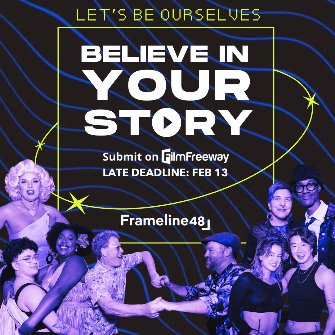 There's still time for your film to be considered for #Frameline48! ⏳✨ Our festival is all about centering the variety of LGBTQ+ experiences and we want to see YOURS! Head on over to filmfreeway.com/frameline to shoot your shot 🏹