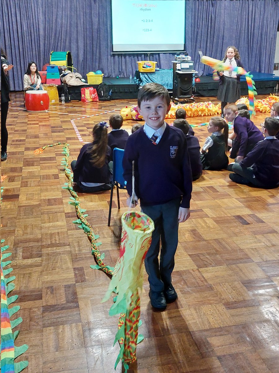 josephworkersch's tweet photo. A favourite with the children was the dragon dance session, some of our younger children were excited to watch https://t.co/RiZoZrKlgd