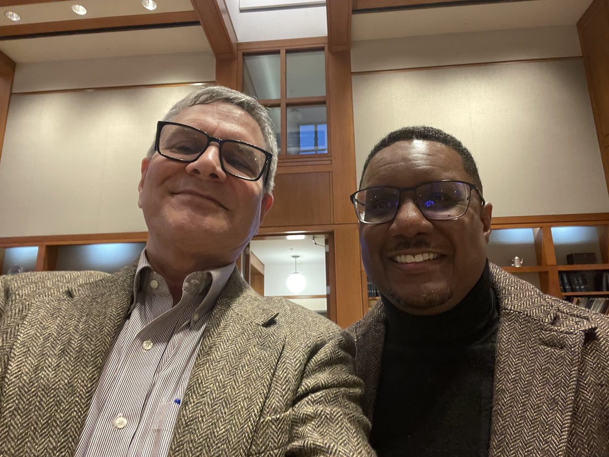 Please join us in congratulating <a href="/cbeem1/">Chris Beem</a> on his recent promotion to Research Professor of Political Science! 🎉🥳 He recently attended a promotion reception with <a href="/DeanLangPSU/">Clarence Lang</a>.