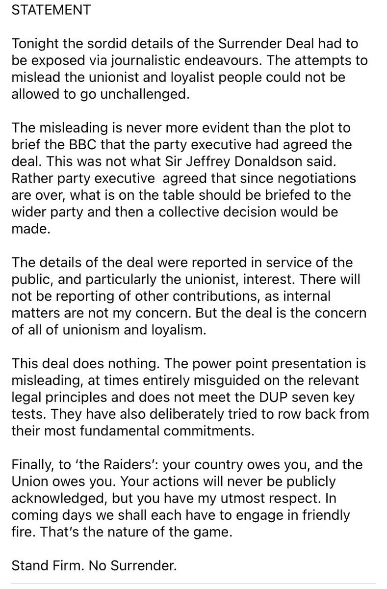 Jamie Bryson tweet media