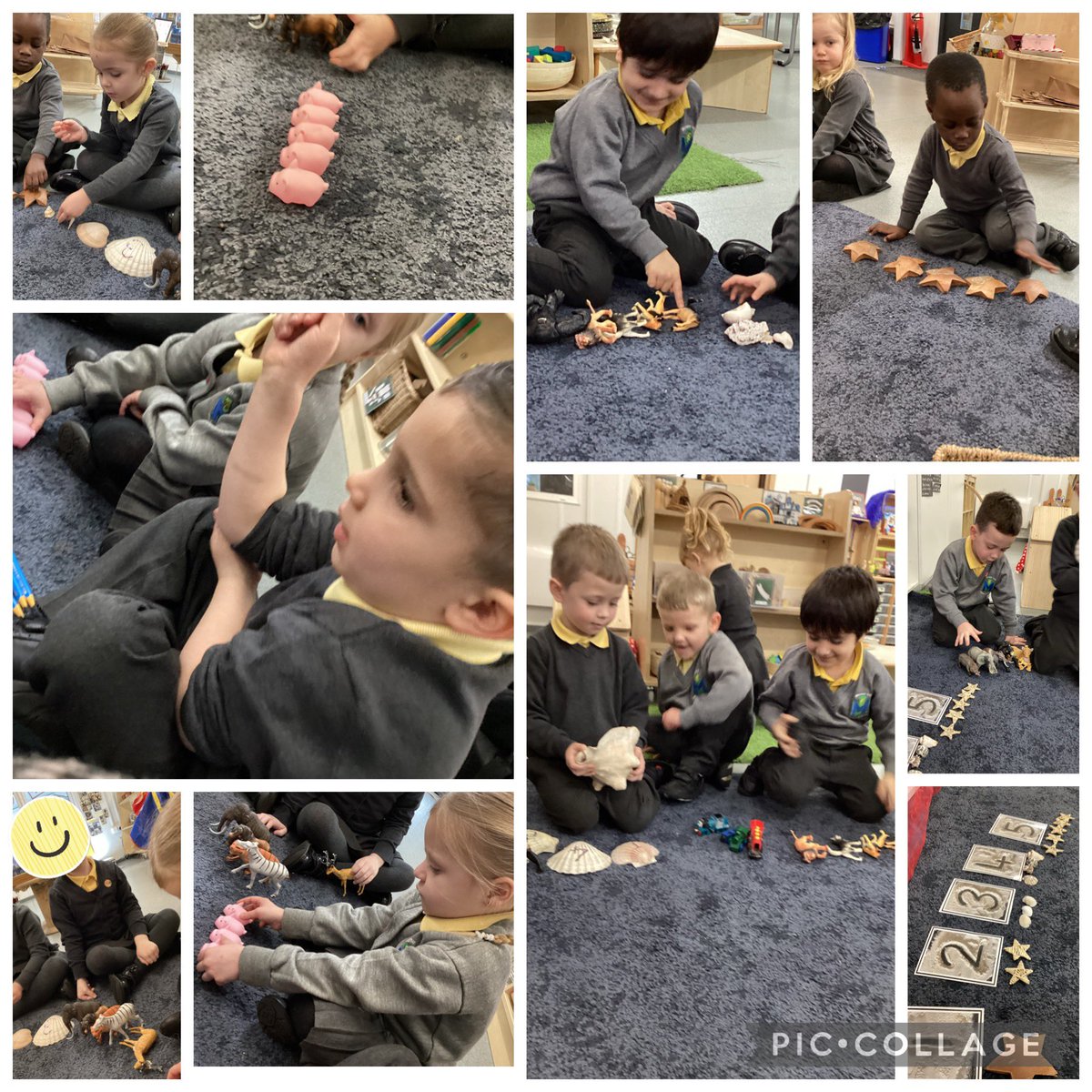 NurseryMlps's tweet photo. Monday was full of MAGNIFICENT Maths and Magnets #eyfs #UTW #exploringmagnets #earlymaths #numberoftheweek #five #timetocount @mesne_lea https://t.co/4pZPey25tB
