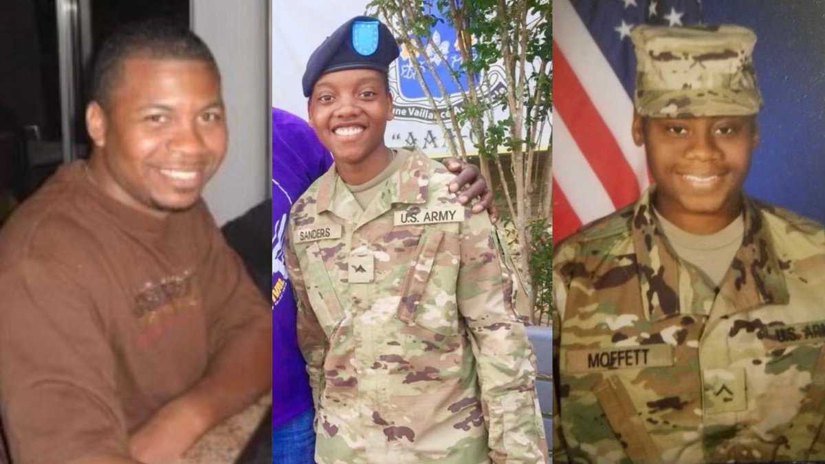 Sgt. William Jerome Rivers, 46

Spc. Kennedy Ladon Sanders, 24

Spc. Breonna Alexsondria Moffett, 23

Not just “three folks” as the White House would call them—

Three HEROES who made the ultimate sacrifice to serve their country and preserve our FREEDOM.

Condolences to the