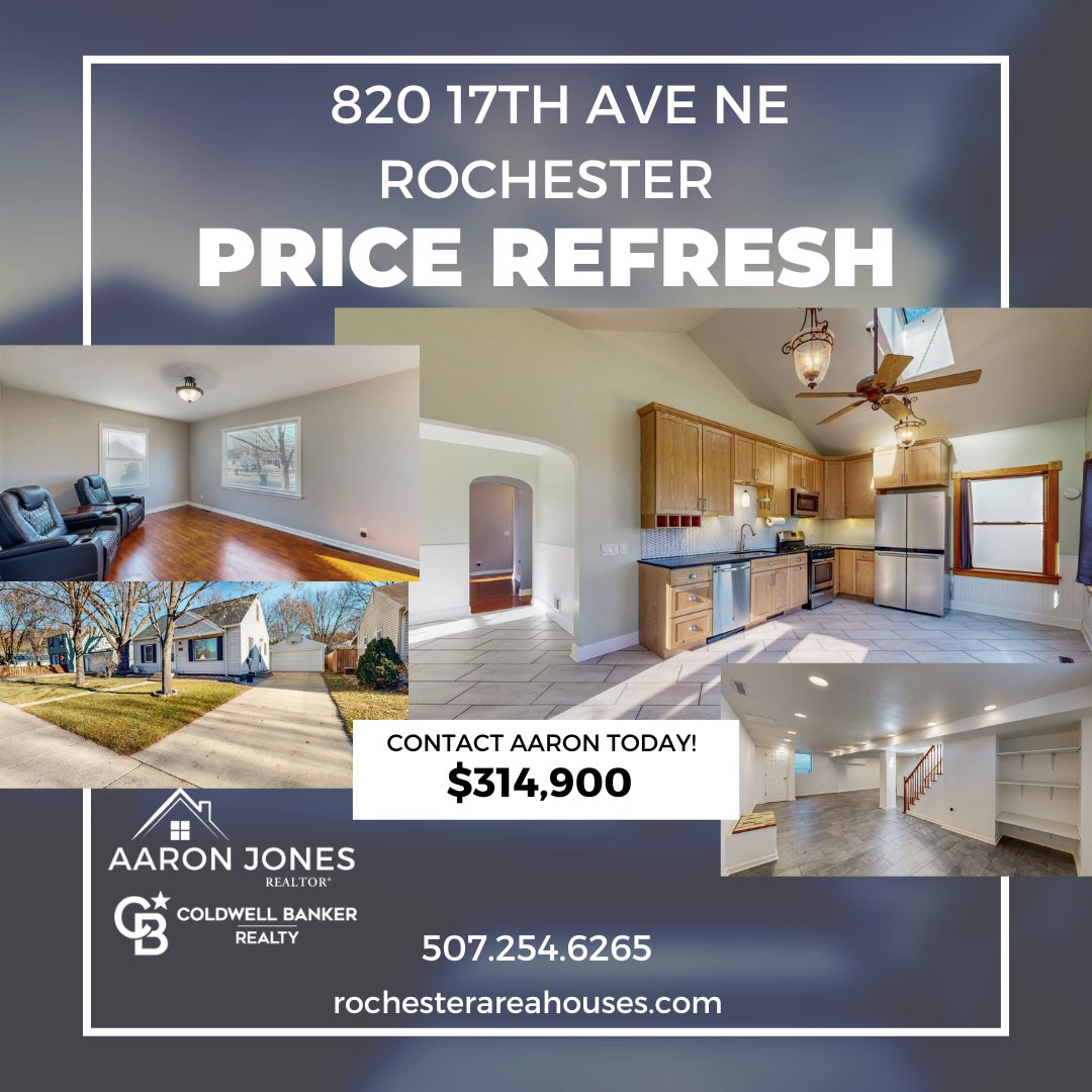 Looking for an amazing kitchen?  THREE finished levels?  Move-in condition? Only a block from Quarry Hill Nature Preserve?  Hurry...rumor is there's others interested like...right now!

#rochester #minnesota #mayoclinic #pricereduction #rochestermnrealestate #rochestermnrealtor