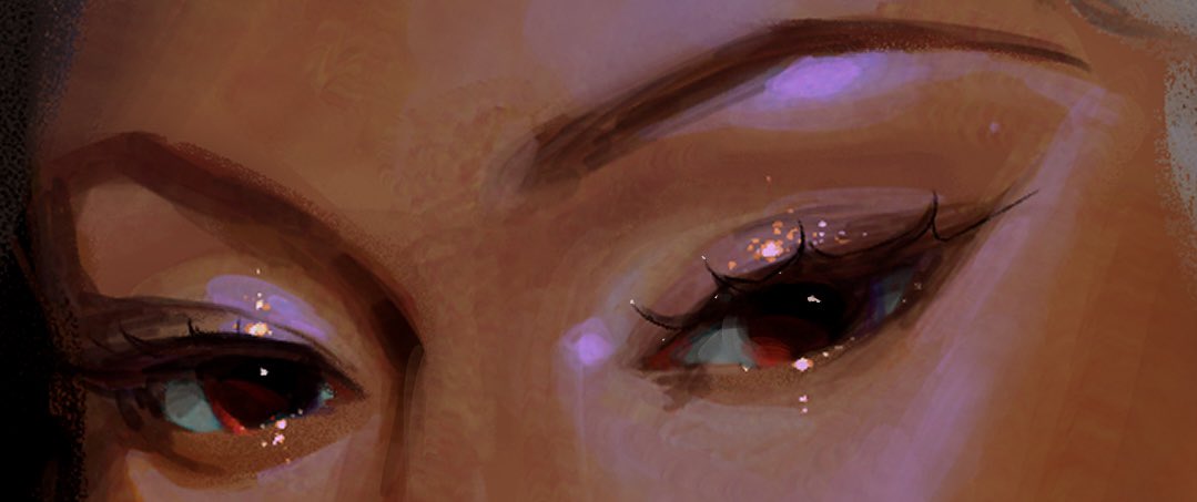 Obligatory eye details because I felt so smart for adding the red