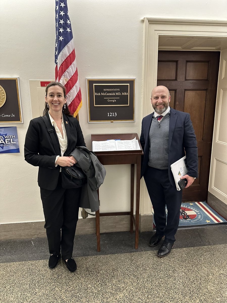 Thank you <a href="/RepMcCormick/">Congressman Rich McCormick, MBA MD</a> for meeting with us today about America’s Outdoor Recreation Act! Freya was especially welcoming.