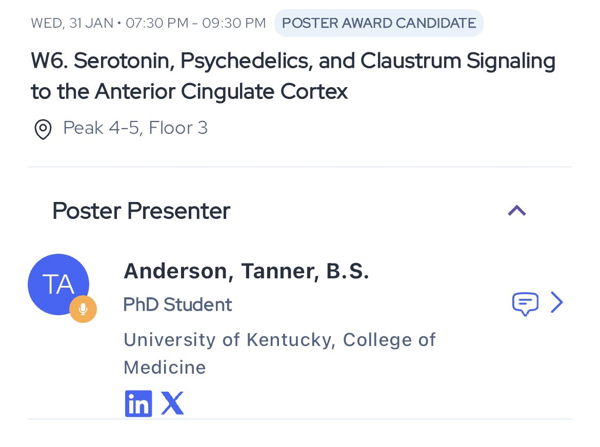 EphysTanner's tweet photo. I have arrived at #WCBR2024 and I’m ready to ski and science! Come check out my posters on Wednesday at 3:30 pm and 7:30 pm if you want to learn about psychedelics and the claustrum! @winter_brain https://t.co/zLNlhKHzux