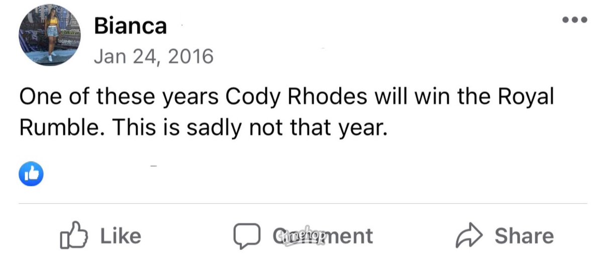 When I tell you I’ve been rooting for <a href="/CodyRhodes/">Cody Rhodes</a> for forever I mean it