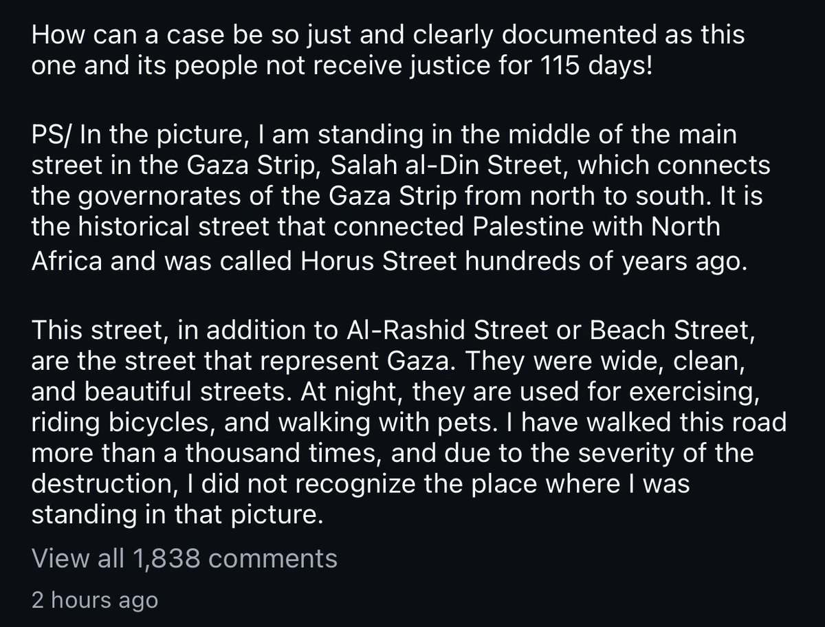 firstlovedotmp3's tweet image. Reposting with #AltTextPalestine for accessibility.

Bisan's latest Instagram post: