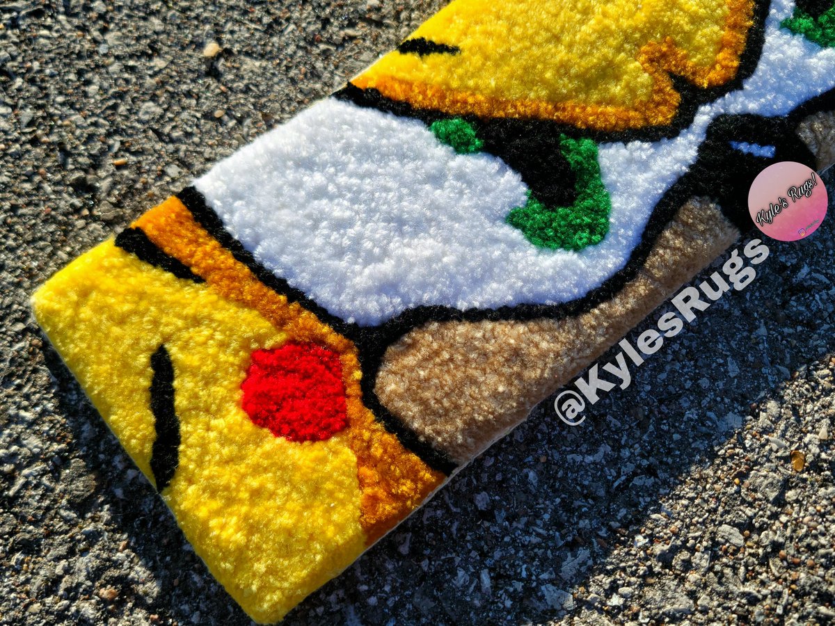 KylesRugs's tweet image. S-Sonichu?! Yep! In Keyboard Wrist Rest form😊 #TuftedRug #Sonichu #CustomRug