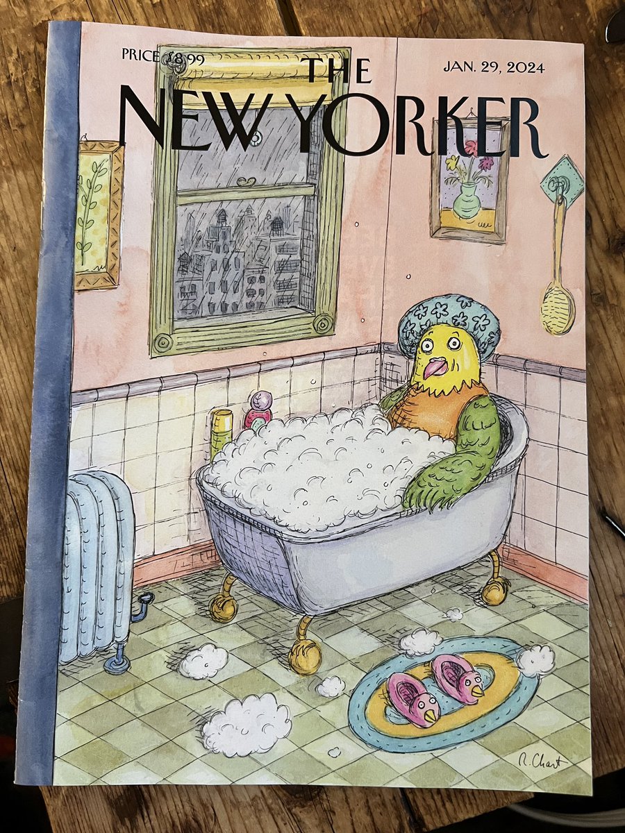 Now THIS is a Big City Bird! Thank you Roz Chast for another wonderful cover. #thenewyorker #birding #birdwatching