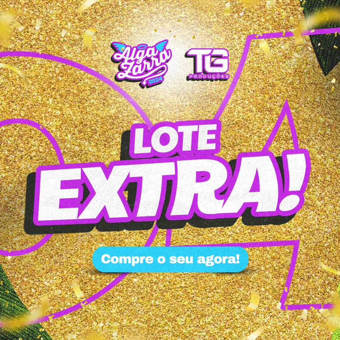 tgproducoes_slz's tweet photo. 🎉 LOTE EXTRA ABERTO! 🚀
Dia 27 foi incrível, mas estamos prontos para elevar a festa no dia 3! Garanta seu lugar na folia, pois será ainda maior e mais animado. 🥳✨
#Algazarra #Carnaval #LoteExtra #Dia #tgproducoes https://t.co/brf62ZxvF6
