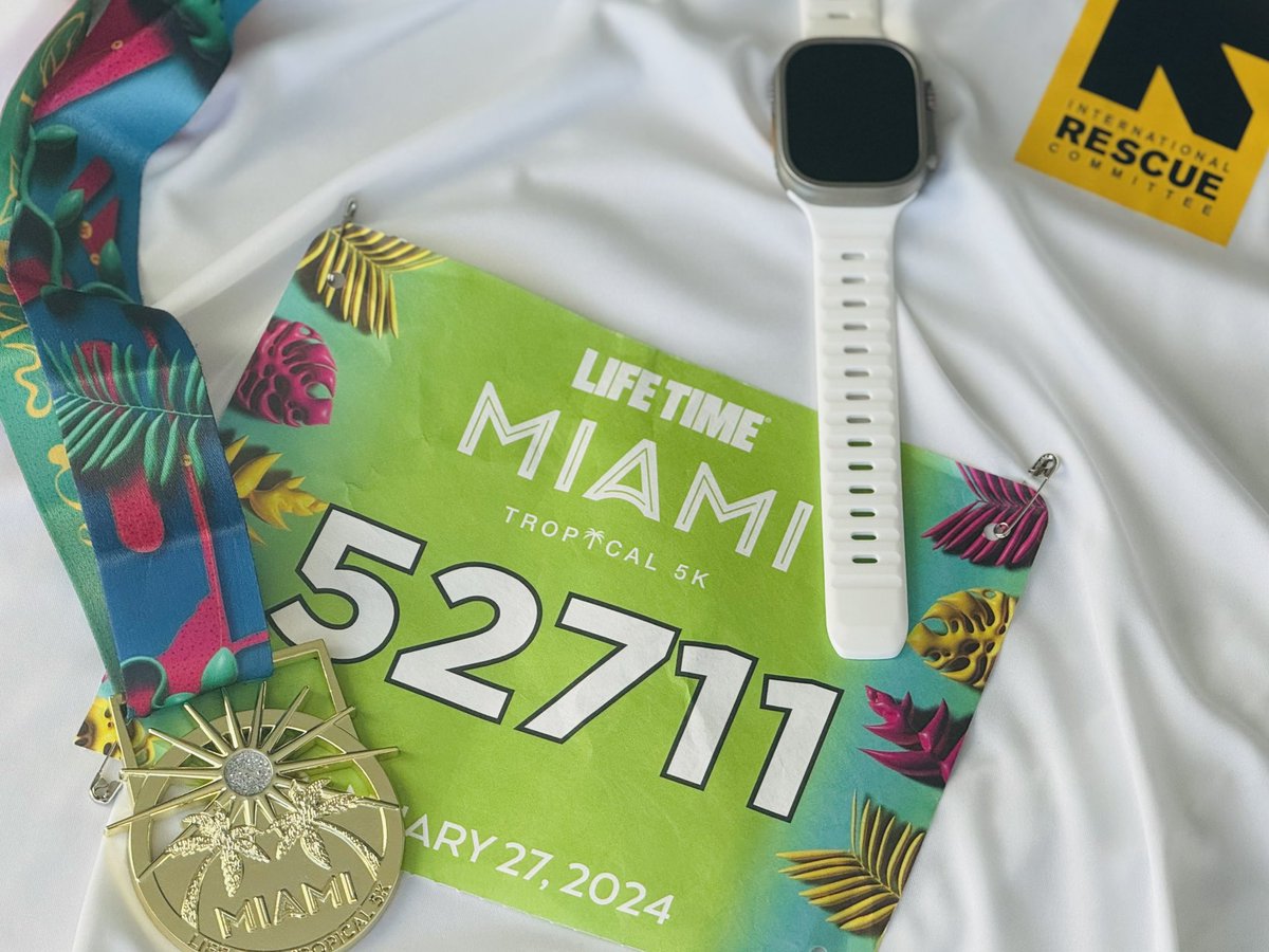 Way to go, and congrats to everyone who ran in the Life Time Miami Tropical 5K this weekend. This was our first charity-driven race of the year. Our founder, #JohnBilas, completed the race to help raise funds for the International Rescue Committee. #IndxMaimiDade #IndxProSports