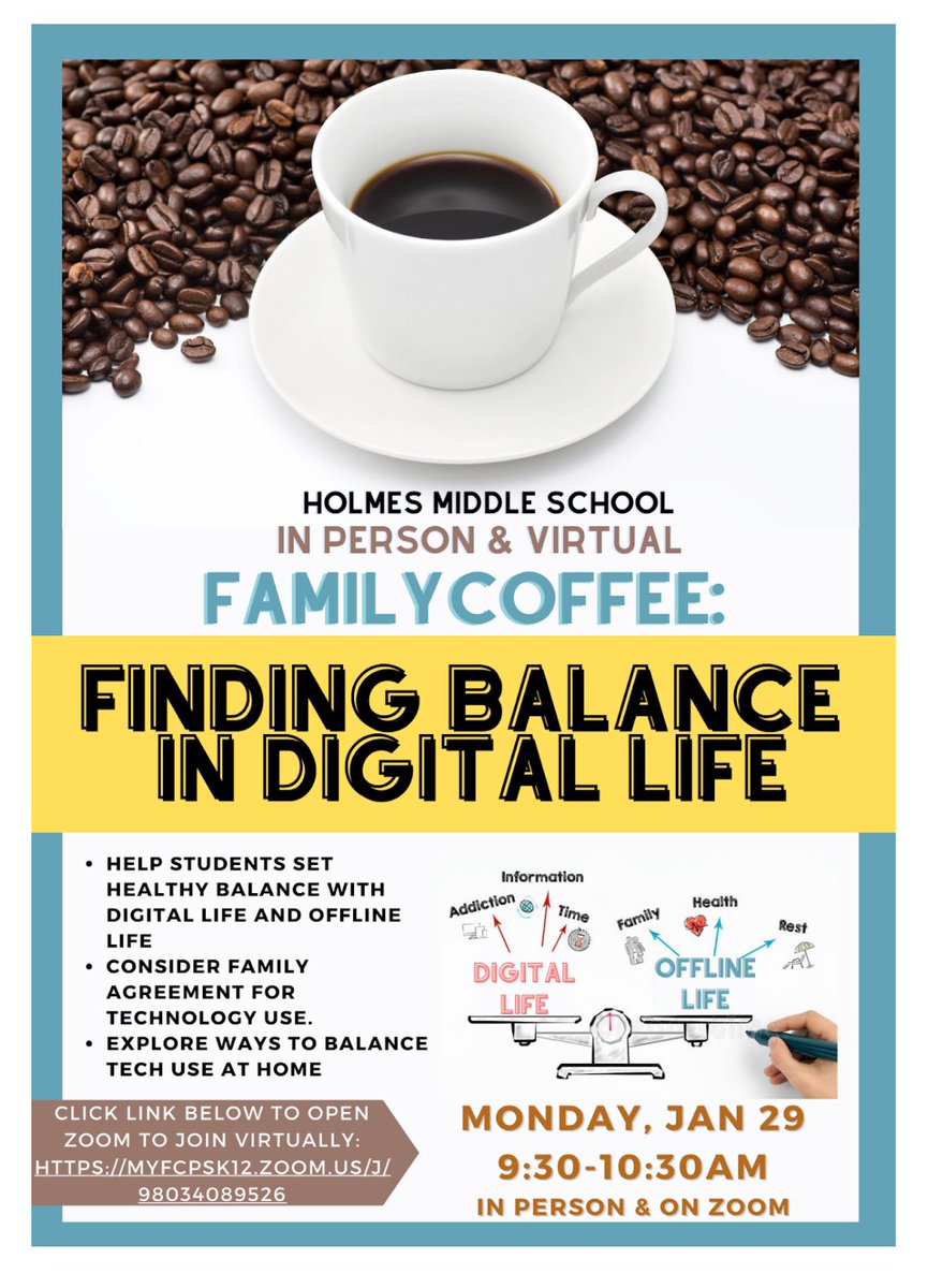 Mel Mollick (@melmollick) on Twitter photo Thank you to all <a href="/HolmesMS_FCPS/">Holmes MS-FCPS</a> families for joining us virtually and in person for this month’s family coffee on Finding Balance in Digital Life. I had the joy of co-facilitating with our Science 6 educator, <a href="/lynfaight/">Lynette Faight</a> ! #holmesiswheretheheartis #fcpsdigcit #fcpssbts Thank you to all <a href="/HolmesMS_FCPS/">Holmes MS-FCPS</a> families for joining us virtually and in person for this month’s family coffee on Finding Balance in Digital Life. I had the joy of co-facilitating with our Science 6 educator, <a href="/lynfaight/">Lynette Faight</a> ! #holmesiswheretheheartis #fcpsdigcit #fcpssbts