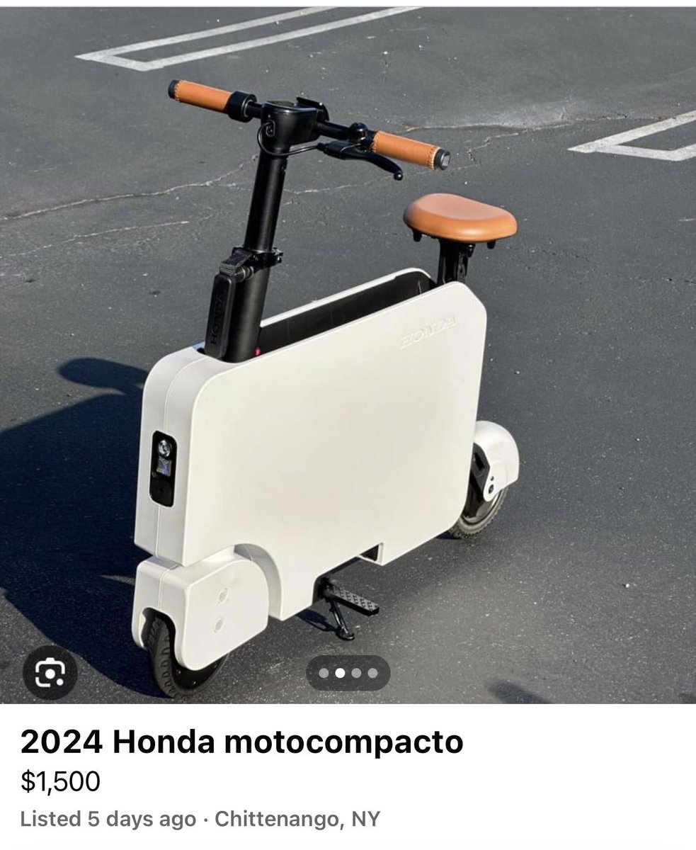 imagine we’re talking and you say something to piss me off and I just drive away on my 2024 Honda motocompacto