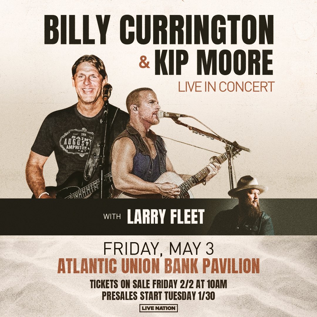 portsmouth, va grab ur presale tix at 12pm local time tomorrow with code BCLIVE24 🚀 billycurrington.com/tour/