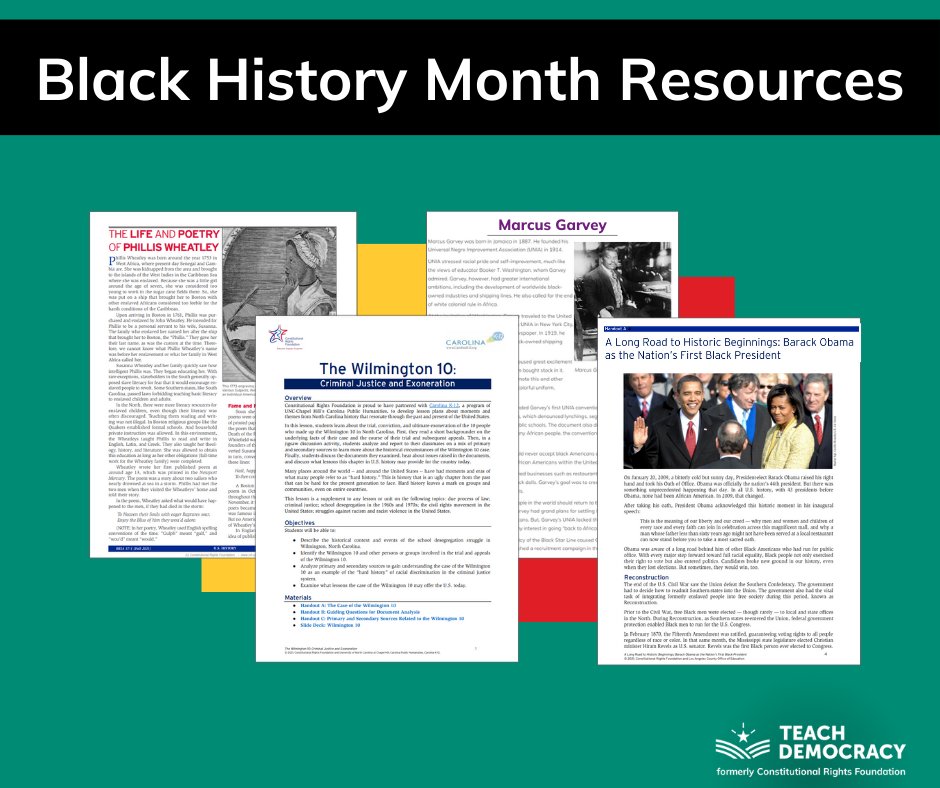 Black History Month is just around the corner! Check our collection of resources on our Black History Month page. Throughout the month we will be highlighting some of our staff-picked lessons and readings. tinyurl.com/3d8z8d3e