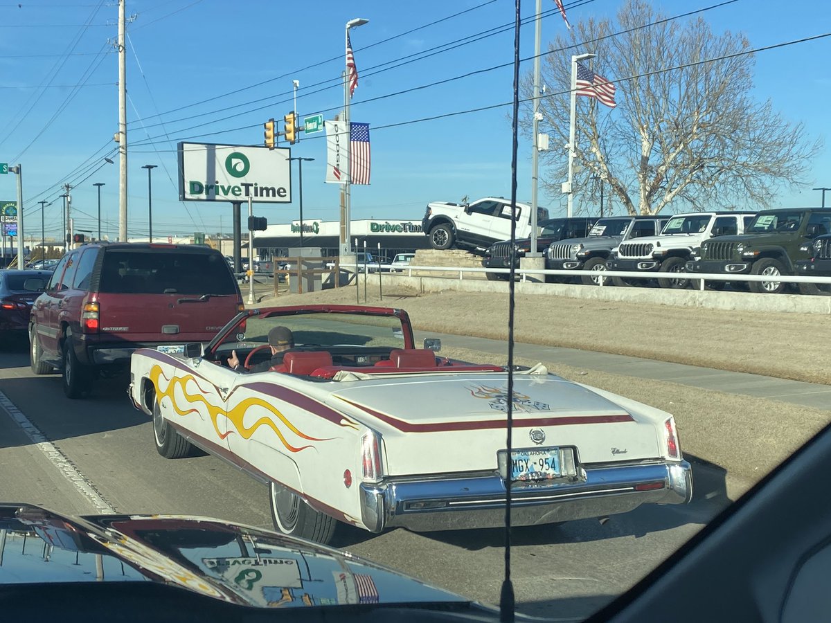 71* in Tulsa, OK. Shorts, sandals and convertibles on Jan 29th.