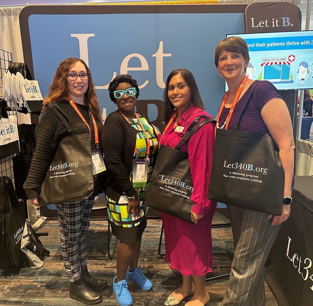 AHFcares's tweet photo. Our team is networking with others in the #340B community to get folks to write their members of Congress. We're asking them to #Defend340B from attacks from big drug companies. If you're at the #340BConf in San Diego, stop by our booth! #Let340B https://t.co/yTduAPiovt