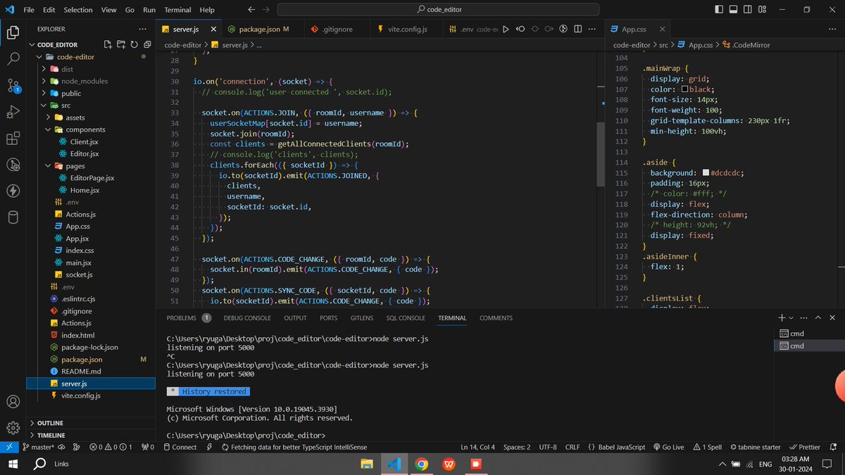 RyugaG16's tweet image. Day-12 of #30daycodingChallenge
 Topics -  Finally completed my collaborative JS code editor but since heroku now wants my card info , finding  new platform to deploy my app :)
DSA topics- inorder , postorder and preorder of BT #coding #CodingJourney