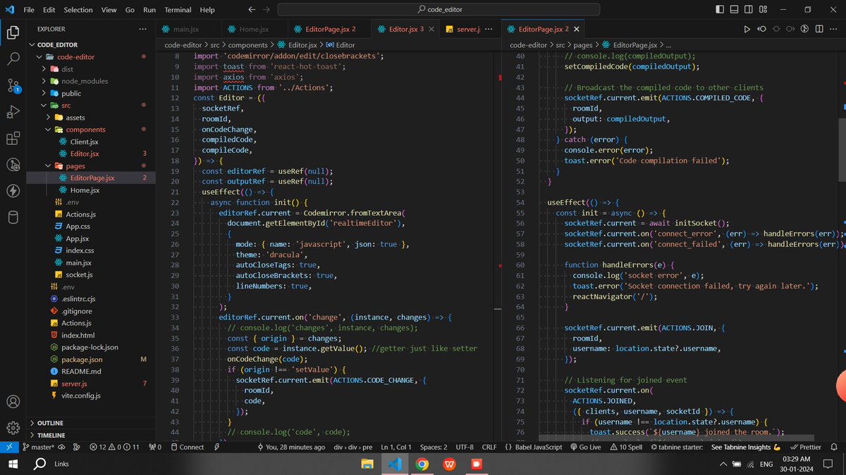 RyugaG16's tweet image. Day-12 of #30daycodingChallenge
 Topics -  Finally completed my collaborative JS code editor but since heroku now wants my card info , finding  new platform to deploy my app :)
DSA topics- inorder , postorder and preorder of BT #coding #CodingJourney