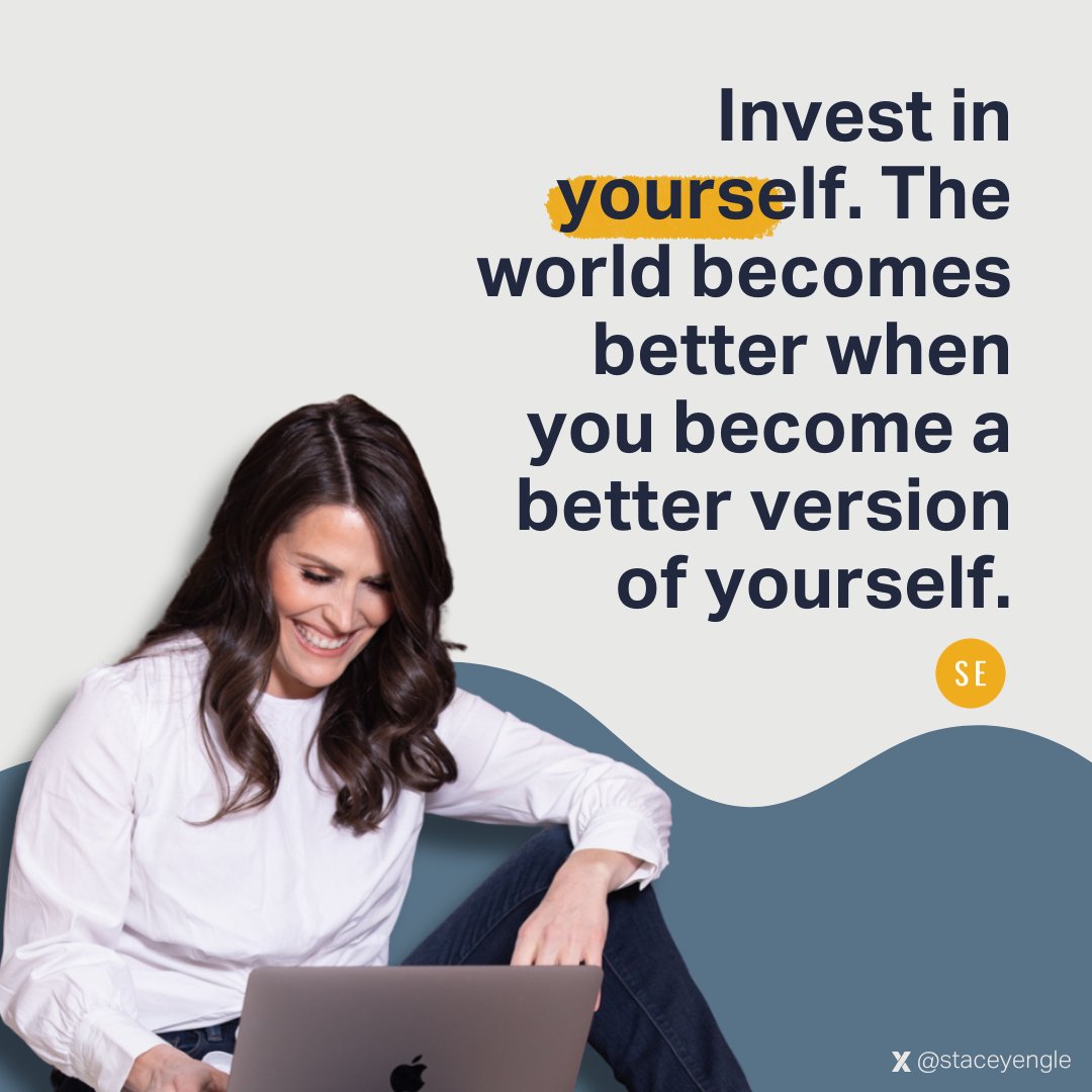 Invest in yourself. The world becomes better when you become a better version of yourself. Stretch your thinking by investing in a coach or a course - the return unfolds in a lifetime versus a temporary indulgence. #SmartFinance
