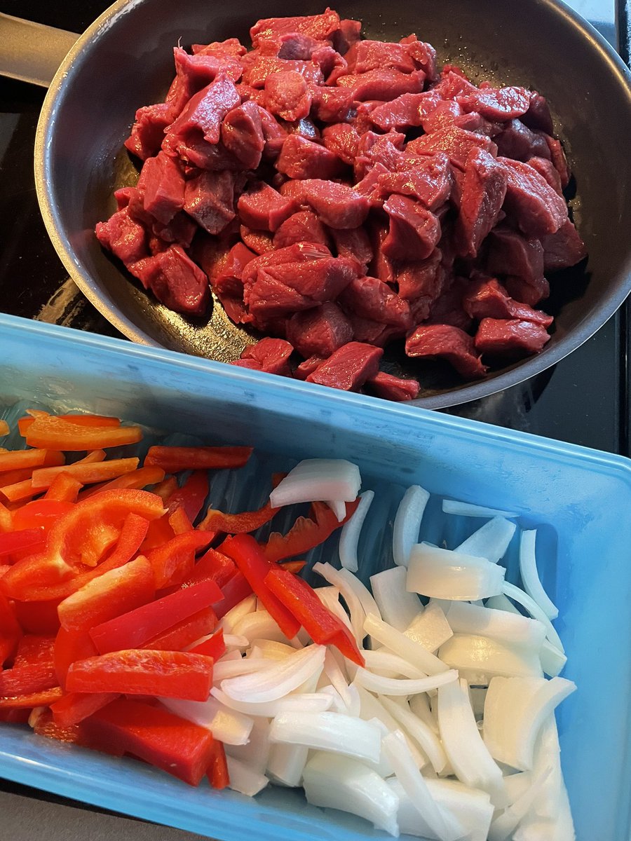 Venison fajitas bout ready to get cooked.