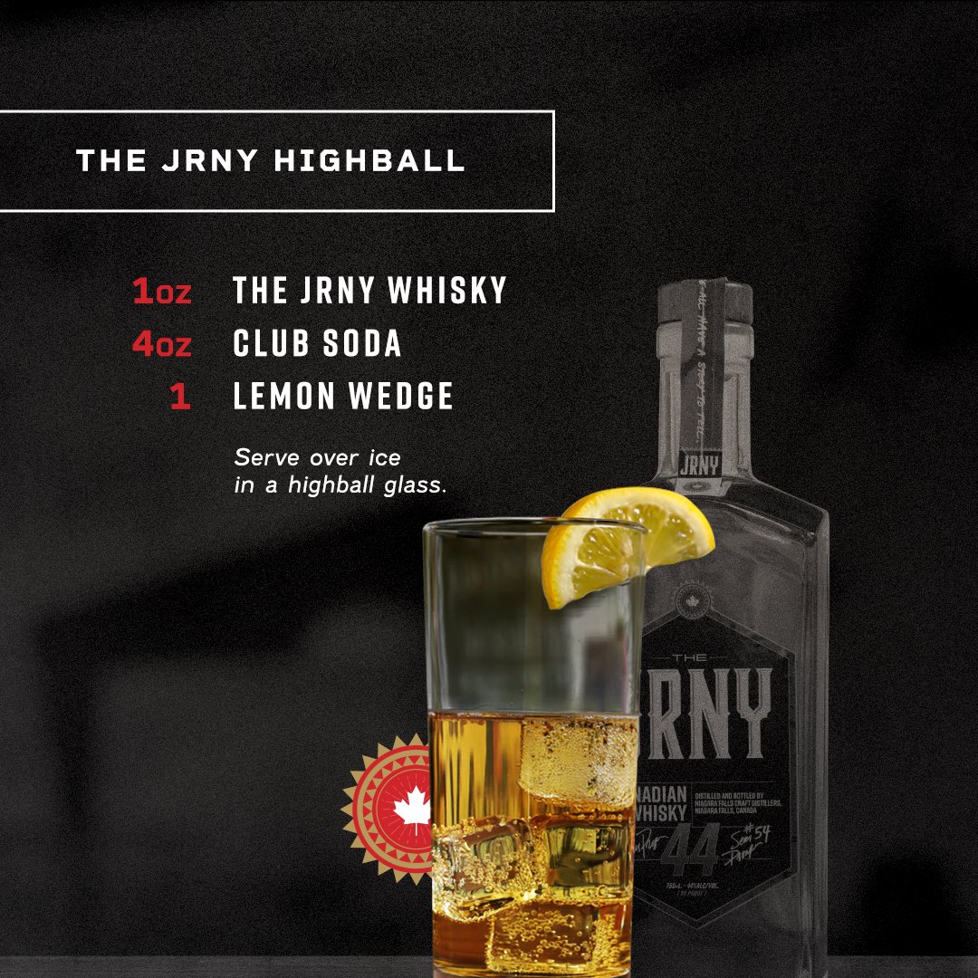 Crisp club soda and lemon provide the perfect setup, and The JRNY sends it home. Try the highball that belongs in the hall. #EnjoyTheJRNY