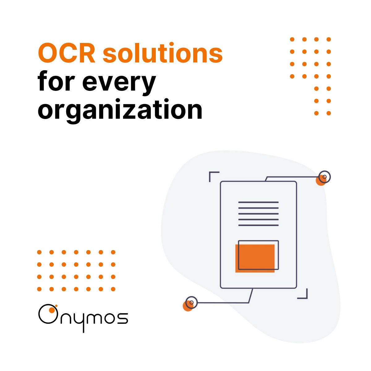 onymos's tweet image. Document processing and #DataEntry are a lot of work. With Onymos DocKnow, they don’t have to be manual anymore — automate both with a document digitizer and #DataExtractor you can add to any of your #apps or workflows. Learn More: bit.ly/3vRZoVQ. #OCR