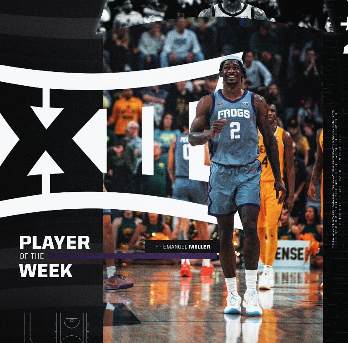 GSP_Bball's tweet image. For the 2nd time this season a GSP Sweep 🧹 for @Big12Conference Player of the Week and Newcomer of the Week awards for our guys @EmanMiller5 @ChanceMcMillian  #CrewAlum