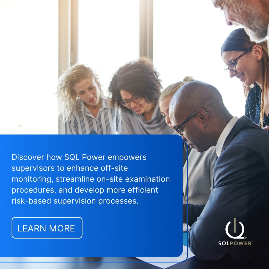 SQLPowerGroup's tweet image. SQL Power empowers supervisors to enhance off-site monitoring, streamline #onsiteexamination procedures, gain deeper insights into current risks within financial institutions, and develop more efficient risk-based supervision processes ➡ sqlpowergroup.com/onsite-inspect…
#suptech