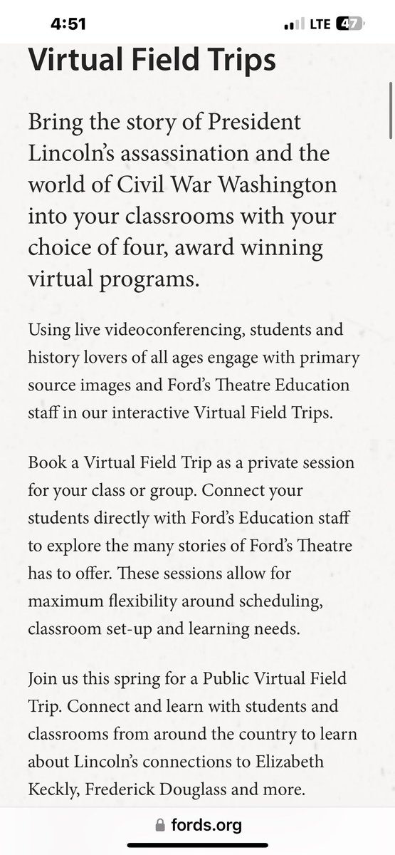 cooperjen1869's tweet photo. I can’t wait to take some time during a cross-curricular ELA lesson to teach and share information about Ford’s Theatre. I think the best part will be….the virtual field trip. @KEDCGrants @KyCharge @FordsEdu https://t.co/Lzrq4vmgPU