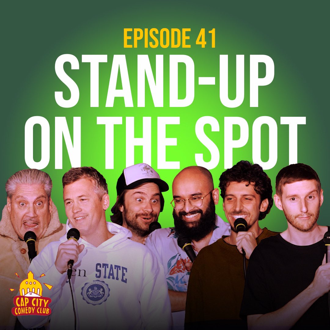 TODAY 4pm PST <a href="/standupots/">Stand-Up on the Spot</a> w/ <a href="/mattwritesbooks/">Matt McCusker</a> <a href="/BRIANHOLTZMAN2/">BRIAN HOLTZMAN</a> <a href="/EhsanJAhmad/">Ehsan Ahmad</a> <a href="/cjlandrycomic/">CJ Landry</a> <a href="/matedgar/">The Edge</a>
WATCH HERE:
 youtu.be/WDpYU7a-dls?fe… <a href="/CapCityComedy/">Cap City Comedy Club</a>