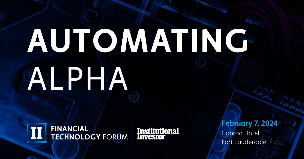openfintech's tweet image. We are thrilled to be at Institutional Investor's Automating Alpha event in Florida! @AdamT_OpenFin will be on stage discussing 'Leveraging Automation to Supercharge the Research Process'. Will you be onsite? Meet us for live demos!

#BuySide #BuiltOnOpenFin