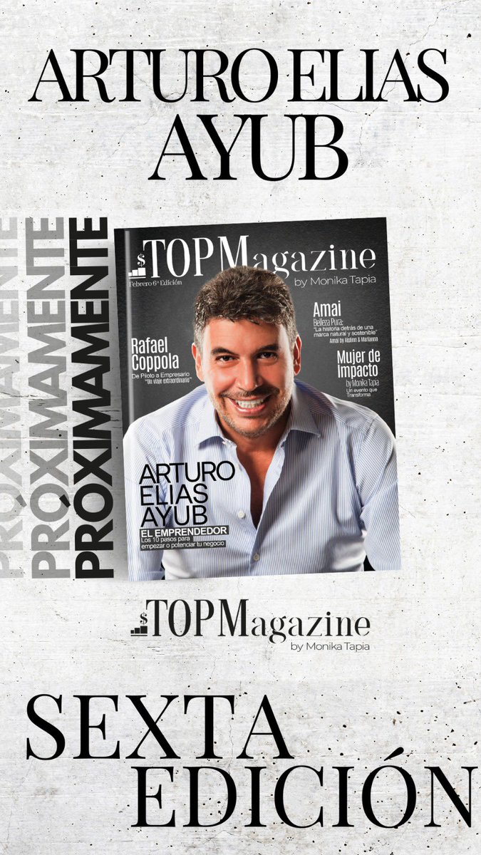 Estamos a unos días de la sexta edición de TOP MAGAZINE❤️