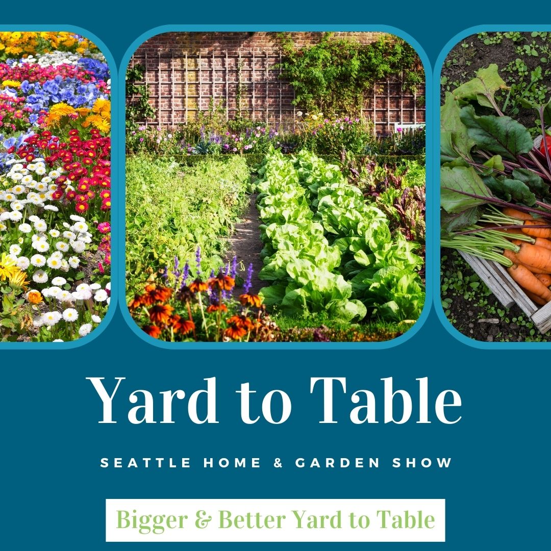 The Yard to Table Exhibit is back and bigger than ever. Get your dream garden, flowers, bulbs, helpful tips, and new products at the Seattle Home &amp; Garden Show!​

Get your tickets today ➡️ seattlehomeshow.com​​

#SeattleHomeShow #Seattle #GardenShow #PNW​ #UrbanFarming