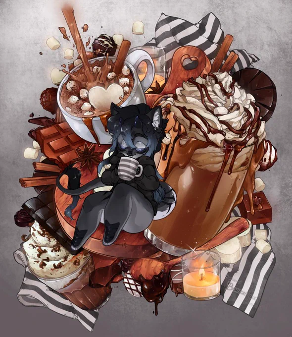 ￼￼  HOT COCOA YCH ￼￼Here for some cozy Winter Vibes~• ￼1 5 5• Multiple Slots• Human or Anthro• Bundle up in your choice of a sweater or hoodie• Closing Saturday 2/3FOR A SLOT, COMMENT "CLAIM" BELOW R.T.s are always very appreciated  