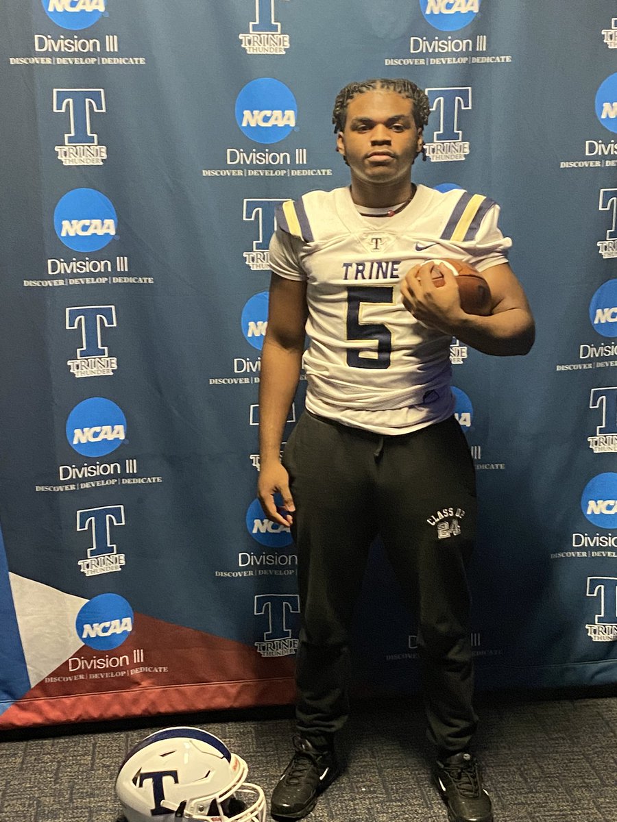 HortonTraven's tweet photo. I had a great time over @TrineThunderFB, and would like to thank @CoachAbbs  and @ColtArthur for blessing me with my first offer!🙏🏾 https://t.co/2sBoYj0zh4