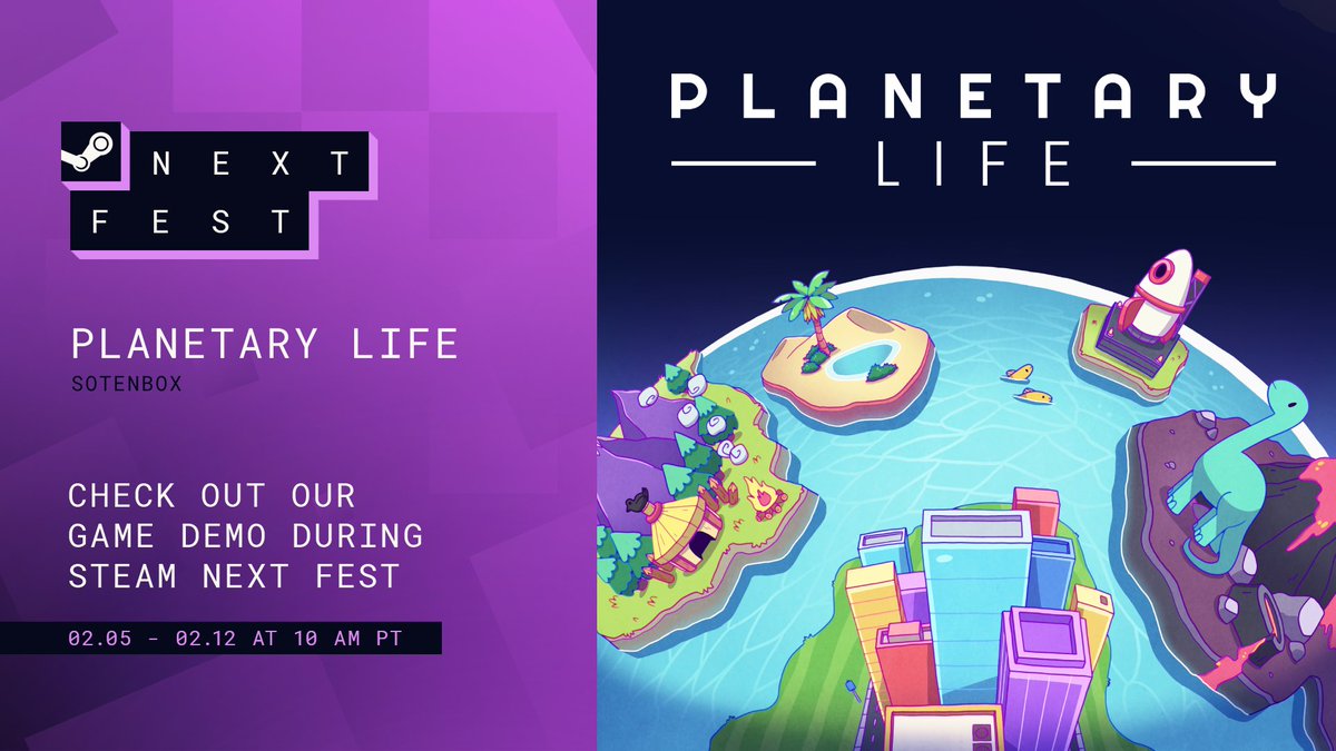 pitxardo's tweet image. Be ready for the incoming #SteamNextFest!

Because #PlanetaryLife will be there with a fresh new demo!

Manipulate climate, add plants and evolve creatures in this planet and life sandbox simulation game.

🔥⛰️🌊🦠🪱🦎