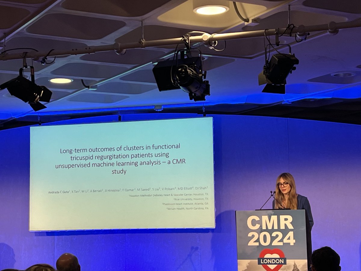 Dipan J. Shah, MD (@dipanjshah) on Twitter photo Functional TR is a heterogenous disorder. Outstanding presentation by <a href="/AndradaGuta/">Andrada Guta</a> on machine learning analysis to identify ⬆️and ⬇️-risk clusters. Collaboration between <a href="/HMethodistCV/">Houston Methodist CV</a> <a href="/PiedmontHealth/">Piedmont</a> <a href="/AtriumHealth/">Atrium Health</a> <a href="/RiceUniversity/">Rice University</a> using the <a href="/SCMRorg/">Society for Cardiovascular Magnetic Resonance</a> Registry Platform. #scmr2024 Functional TR is a heterogenous disorder. Outstanding presentation by <a href="/AndradaGuta/">Andrada Guta</a> on machine learning analysis to identify ⬆️and ⬇️-risk clusters. Collaboration between <a href="/HMethodistCV/">Houston Methodist CV</a> <a href="/PiedmontHealth/">Piedmont</a> <a href="/AtriumHealth/">Atrium Health</a> <a href="/RiceUniversity/">Rice University</a> using the <a href="/SCMRorg/">Society for Cardiovascular Magnetic Resonance</a> Registry Platform. #scmr2024