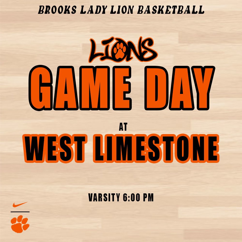 Brooks Lady Lions Basketball (@lionsbrooks) on Twitter photo 🚨IT’S GAME DAY🚨 Your <a href="/LionsBrooks/">Brooks Lady Lions Basketball</a> take on <a href="/westlimestonehs/">West Limestone HS</a> at West Limestone! Tip at 6:00. We need everyone to turn out & get loud! <a href="/recruitBROOKS/">#recruitBROOKS</a> <a href="/BrooksBBall/">Brooks B Basketball</a> @BrooksHSLions <a href="/bhsloudcrowd/">BHS Loud Crowd</a> #gameday🏀 🚨IT’S GAME DAY🚨 Your <a href="/LionsBrooks/">Brooks Lady Lions Basketball</a> take on <a href="/westlimestonehs/">West Limestone HS</a> at West Limestone! Tip at 6:00. We need everyone to turn out & get loud! <a href="/recruitBROOKS/">#recruitBROOKS</a> <a href="/BrooksBBall/">Brooks B Basketball</a> @BrooksHSLions <a href="/bhsloudcrowd/">BHS Loud Crowd</a> #gameday🏀