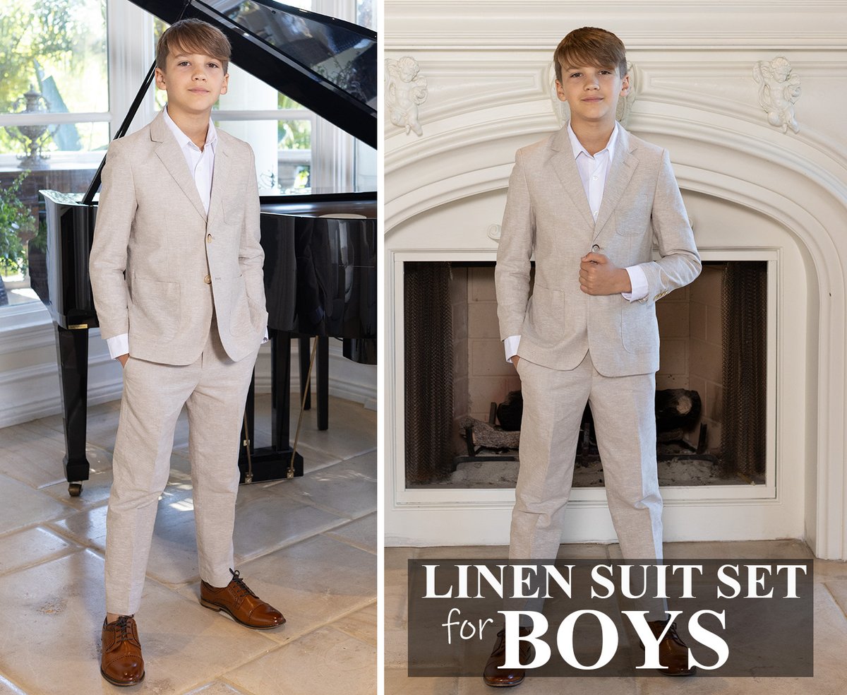 GiobertiApparel's tweet photo. Gioberti Kids and Boys Linen Suit Set Jacket and Dress Pants. Suitable for multi-occasions, casual and formal.

Shop online at
https://t.co/I4ldkTzAYw

Buy on Amazon 
https://t.co/CXet7T5440

#boysfashion #boysclothing #boyssuits #suitstyle #suitsforsale #LinenSuit #2piecesuit https://t.co/OgiWXemjbi