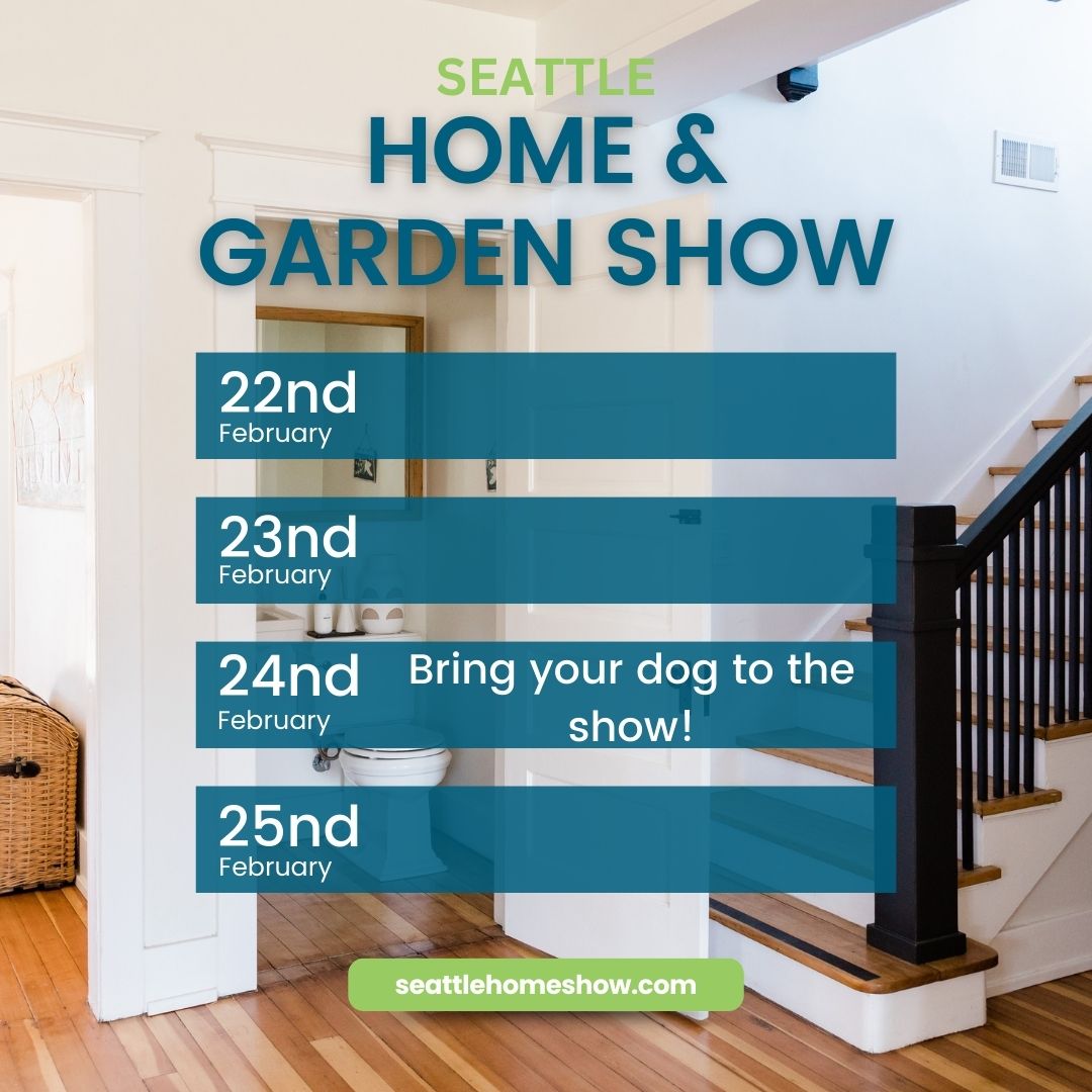 Less than one week till the Seattle Home Show starts! Join us and discover everything for the home, including the newest building products and materials, remodeling, landscaping, living green and home decorating.

Get your tickets today ➡️seattlehomeshow.com​

#Seattle