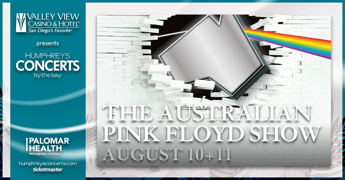 Coming in 2024! The Australian Pink Floyd Show at Humphreys Concerts by the bay for TWO SHOWS on August 10 and 11, 2024. Tickets on sale this Friday, February 2 at 10:00 a.m. on Ticketmaster.com >> bit.ly/494ktv7