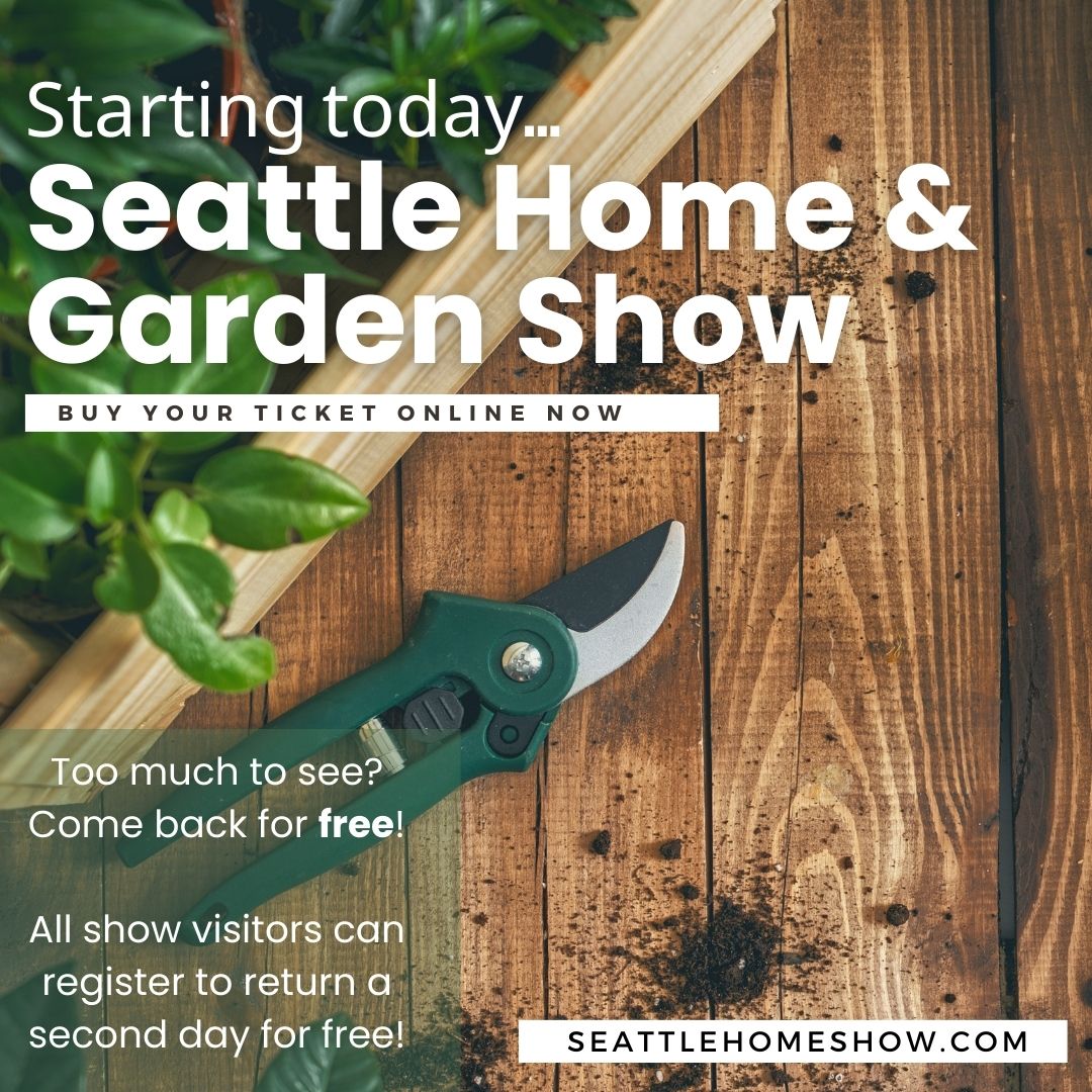 It's happening! Today is the first day of the 2024 #SeattleHome &amp;Garden Show. ​

Haven't gotten your tickets yet? Get them online now

Show you e-ticket for a complimentary cup of PNW Seafood Chowder from Hatback Bar &amp; Grille with the purchase of any food or drink.