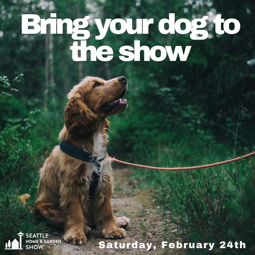 Coming to the show today? Bring your dog or check out or shop &amp; adopt dog corral, organized by Project Freedom Ride.​

Tickets available now ➡️ seattlehomeshow.com​

#SeattleHomeShow #Seattle #PNW #Dog #Puppy #DogAdoption