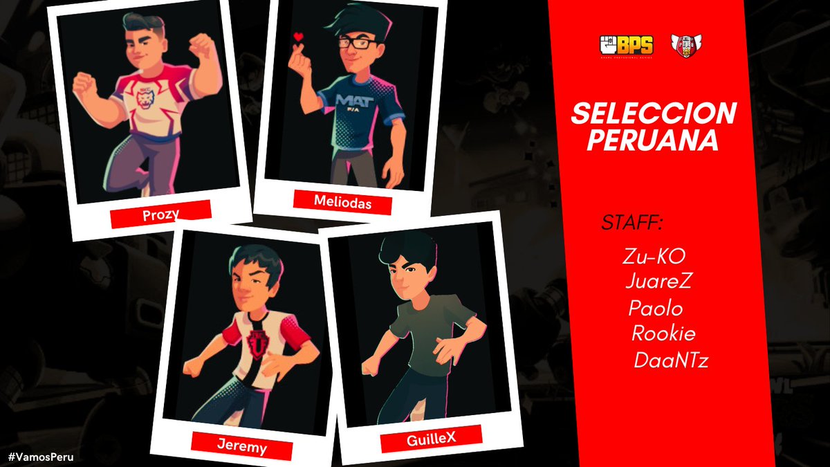 Presentamos la alineación que nos representará en la <a href="/BrawlPSeries/">BSN: Brawl Stars Nations League</a> 🔥.

👔 <a href="/Zuko_GG/">Zu-KO🖤</a> 
👔 <a href="/jzz_ln10/">Creizi</a> 
👔 <a href="/RookieBS/">Rσσкιєツ</a> 
👔 <a href="/PaoloRl09/">Paolo</a>
🗣️ <a href="/DaaNTzBS/">DaaNTz</a>

👤 <a href="/ProzyMr_/">Prozy</a> 
👤 <a href="/MeliodasBS1/">SKC Meliodas</a>
👤 <a href="/zjereemy/">Jeremy</a>
👤 <a href="/GuilleAp19/">GuilleX</a>

¡Vamos con todo, blanquirroja querida! 🔴⚪

#VamosPeru 🇵🇪