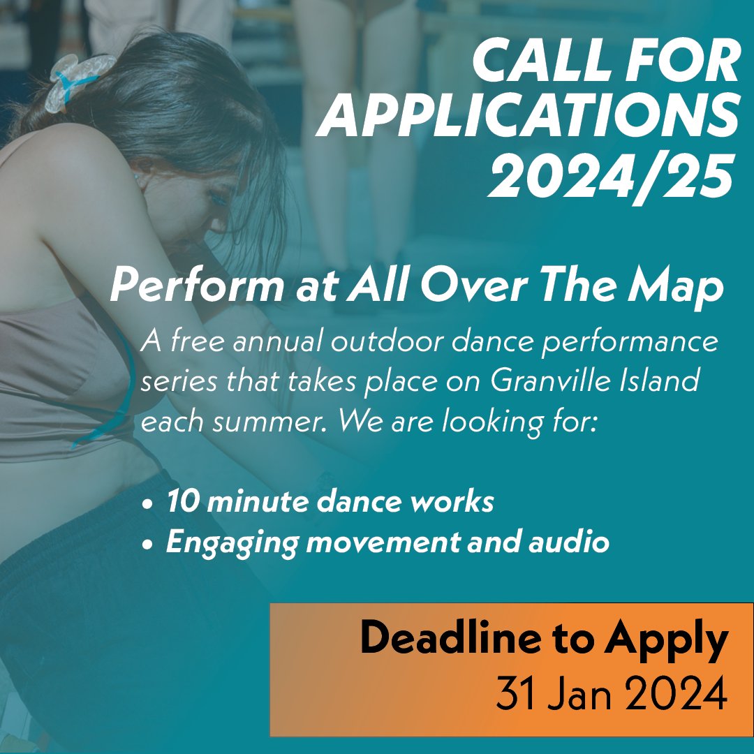 Call for Applications 2024/25 New Works Season | Looking for dance and movement artists! Learn more at newworks.ca/2023/12/call-f…