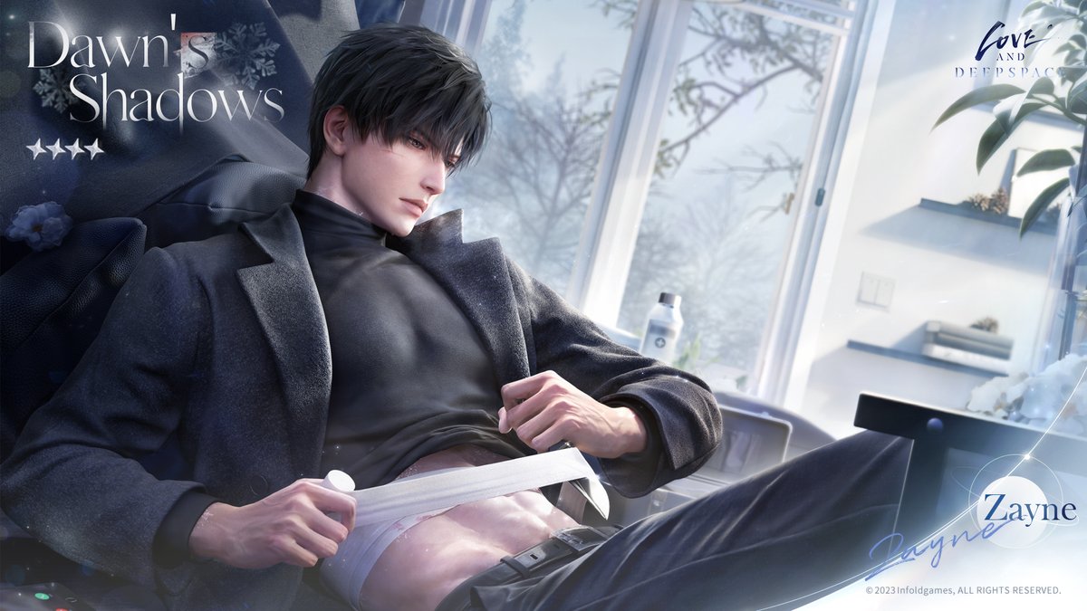 Love_Deepspace's tweet photo. Love and Deepspace | Event Preview
Login to claim a 4-Star Memory for free! New check-in event [10 Days With You] is about to start!
■ Event Duration
From update on Feb. 5 to 4:59 Feb. 23 (Server Time)

■ Event Details
During the event, check-in for 10 days to claim [Zayne: Dawn's Shadows], Empyrean Wishes, and abundant Diamonds!
The 4-Star Memory [Zayne: Dawn's Shadows] will enter Galaxy Explorer after the event ends. Players are able to obtain the Memory in both Silver Galaxy and Radiant Galaxy.

———
"…Which one of us is the doctor again?"

■ Download Now: https://t.co/kWi61kgZYq
■ Love and Deepspace has been officially released!
■ Traversing Deepspace, Be With You.

#LoveandDeepspace