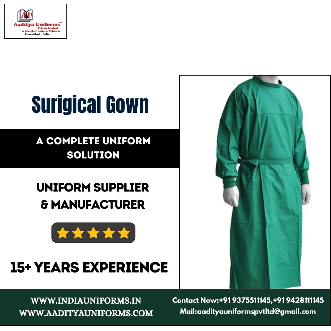 Surgical Gown Available At Aaditya Uniforms

#SurgicalGown
#MedicalApparel
#OperatingRoomFashion
#SterileAttire
#HealthcareWear
#InfectionControl
#SurgicalAttire
#HospitalFashion
#MedicalTextiles
#OperatingRoomStyle
#ScrubsLife
#HealthcareFashion
#Aadityauniforms
#ahemdabad